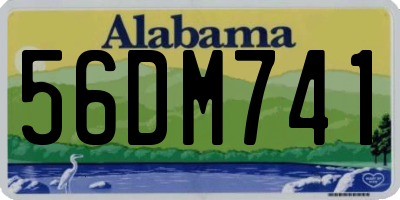 AL license plate 56DM741