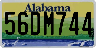AL license plate 56DM744