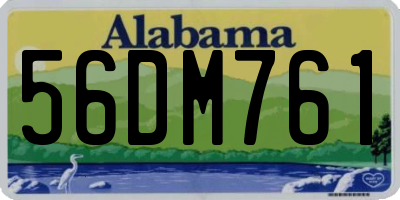 AL license plate 56DM761