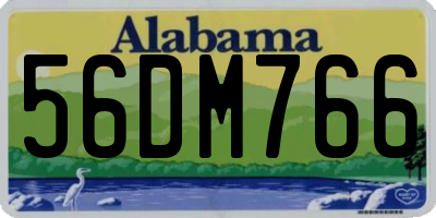 AL license plate 56DM766