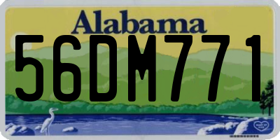 AL license plate 56DM771