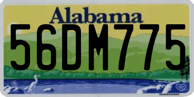 AL license plate 56DM775