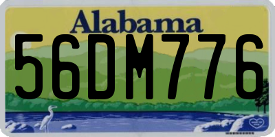 AL license plate 56DM776