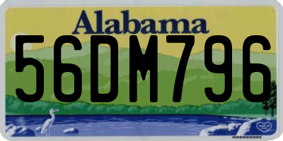AL license plate 56DM796