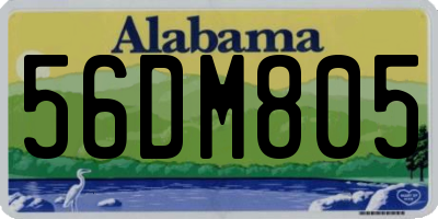 AL license plate 56DM805