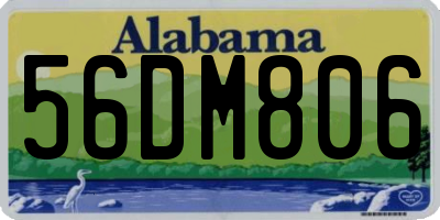 AL license plate 56DM806