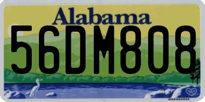 AL license plate 56DM808