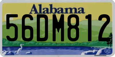AL license plate 56DM812