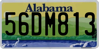 AL license plate 56DM813