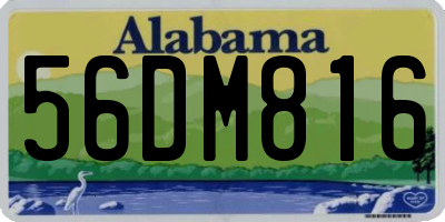 AL license plate 56DM816