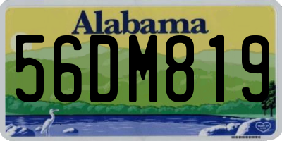 AL license plate 56DM819