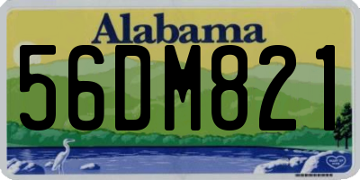 AL license plate 56DM821