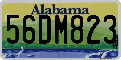 AL license plate 56DM823