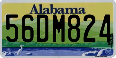 AL license plate 56DM824