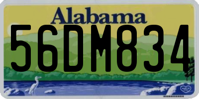 AL license plate 56DM834