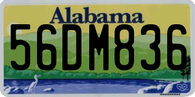 AL license plate 56DM836