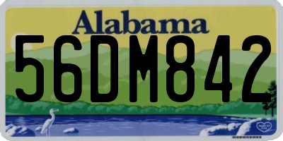 AL license plate 56DM842