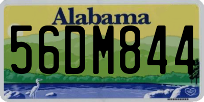 AL license plate 56DM844