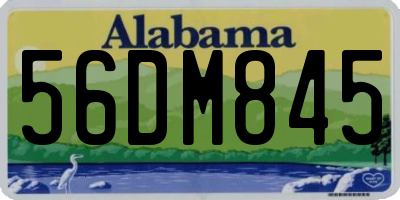 AL license plate 56DM845