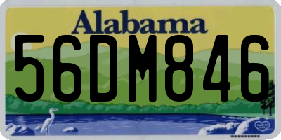 AL license plate 56DM846