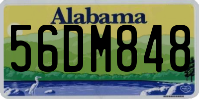 AL license plate 56DM848