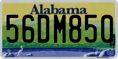 AL license plate 56DM850
