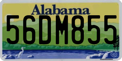 AL license plate 56DM855