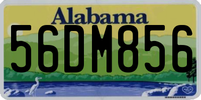 AL license plate 56DM856