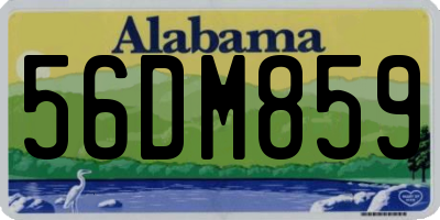 AL license plate 56DM859