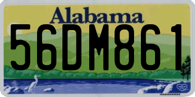 AL license plate 56DM861