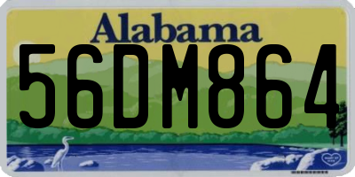 AL license plate 56DM864