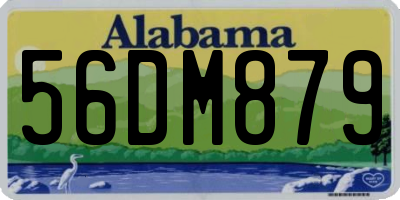 AL license plate 56DM879