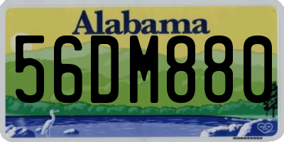 AL license plate 56DM880
