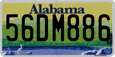 AL license plate 56DM886