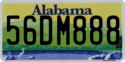 AL license plate 56DM888