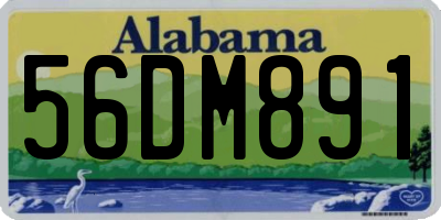 AL license plate 56DM891
