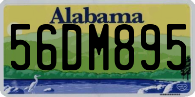 AL license plate 56DM895