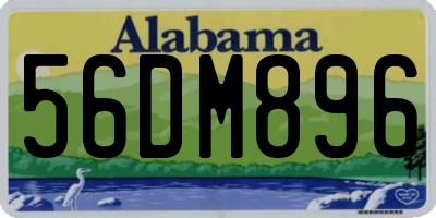 AL license plate 56DM896