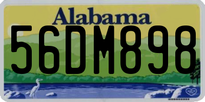 AL license plate 56DM898