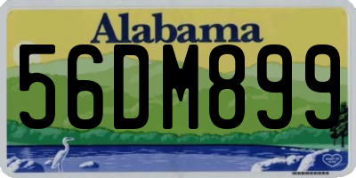 AL license plate 56DM899