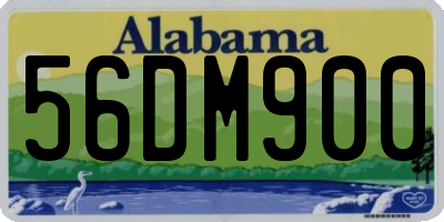 AL license plate 56DM900