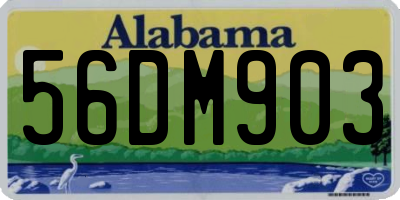 AL license plate 56DM903