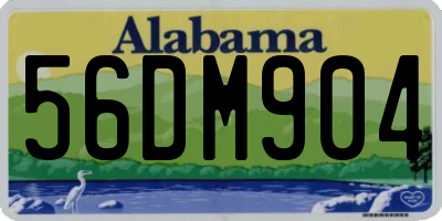 AL license plate 56DM904