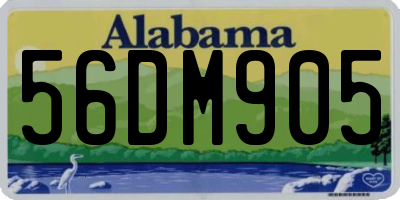 AL license plate 56DM905