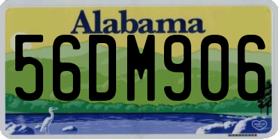AL license plate 56DM906