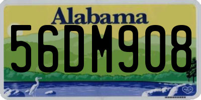AL license plate 56DM908