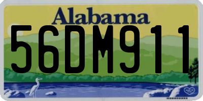 AL license plate 56DM911