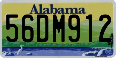AL license plate 56DM912