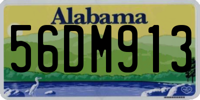 AL license plate 56DM913