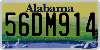 AL license plate 56DM914